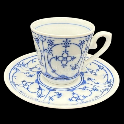 Winterling Indisch blau: Mokkatasse / Espressotasse mit Unterteller