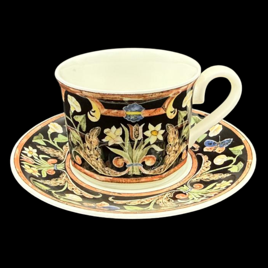 Villeroy & Boch Intarsia: Mokkatasse / Espressotasse mit Unterteller