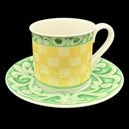 Villeroy & Boch Switch Summerhouse: Mokkatasse / Espressotasse mit Unterteller