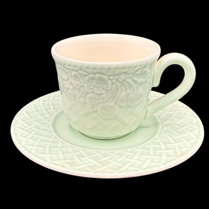 Villeroy & Boch Piemont Primavera: Mokkatasse / Espressotasse mit Unterteller