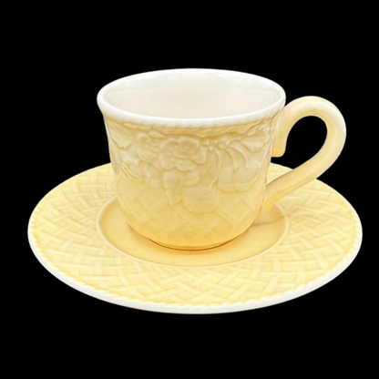 Villeroy & Boch Piemont Estivo: Mokkatasse / Espressotasse mit Unterteller (siehe Beschreibung)