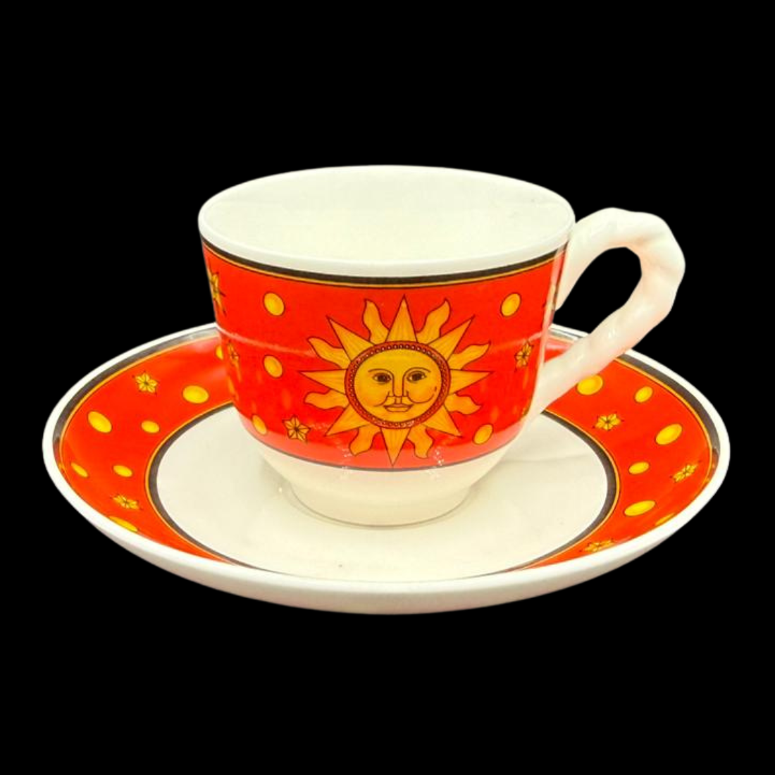 Villeroy & Boch Sun, Moon and Stars: Mokkatasse / Espressotasse mit Unterteller