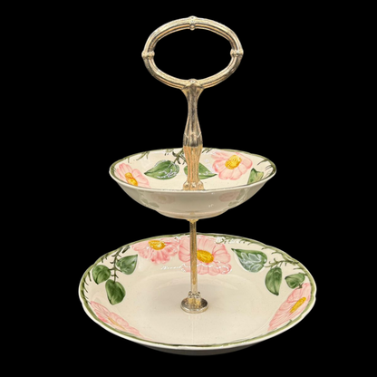 Villeroy & Boch Wildrose: Etagere, zweistöckig, Höhe 24 cm