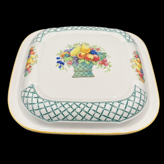 Villeroy & Boch Basket: Auflaufform / Backform / Mikrowellenform mit Deckel, rechteckig - neu