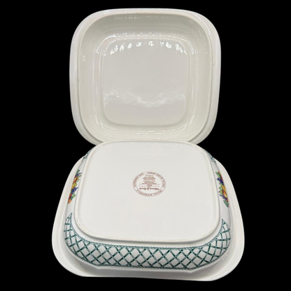Villeroy & Boch Basket: Auflaufform / Backform / Mikrowellenform mit Deckel, rechteckig - neu