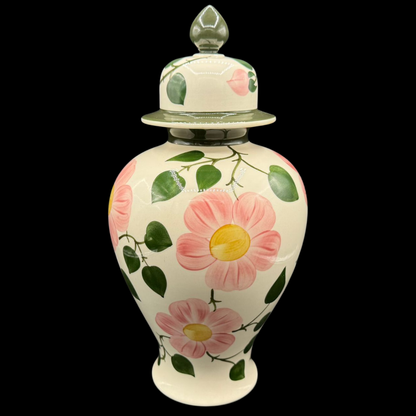 Villeroy & Boch Wildrose: Vase / Blumenvase mit Deckel