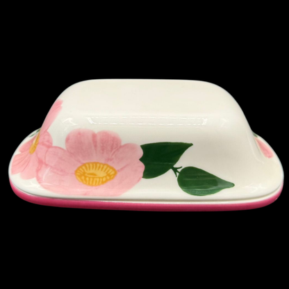 Villeroy & Boch Rose Sauvage: Butterdose, zweiteilig - neu