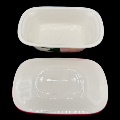 Villeroy & Boch Rose Sauvage: Butterdose, zweiteilig - neu