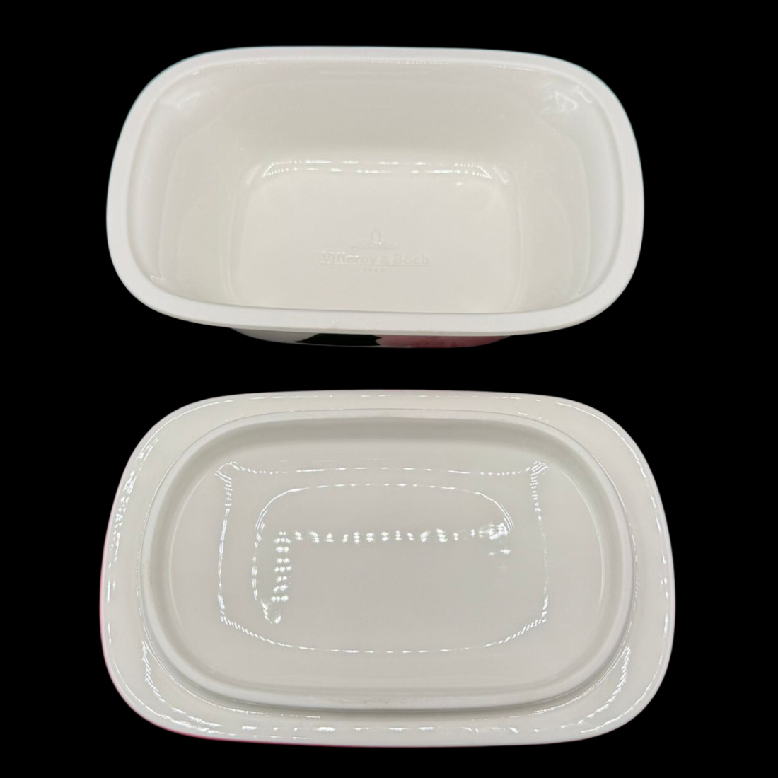 Villeroy & Boch Rose Sauvage: Butterdose, zweiteilig - neu
