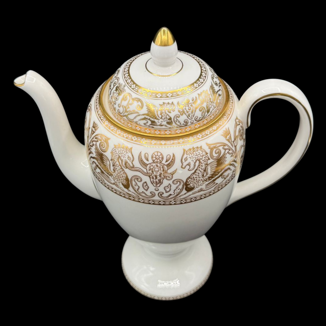 Wedgwood Gold Florentine: Kaffeekanne / Kanne