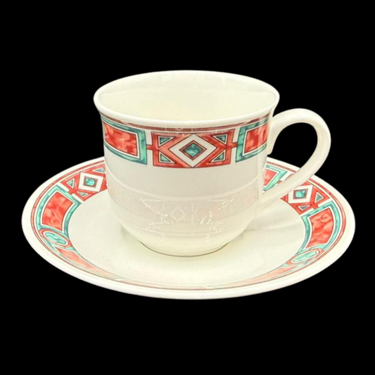 Villeroy & Boch Rialto: Mokkatasse / Espressotasse mit Unterteller