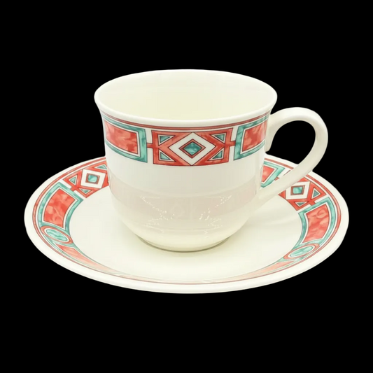 Villeroy & Boch Rialto: Mokkatasse / Espressotasse mit Unterteller