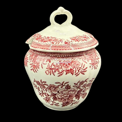 Villeroy & Boch Fasan rot: Senftopf / Senftöpfchen / Senfdose