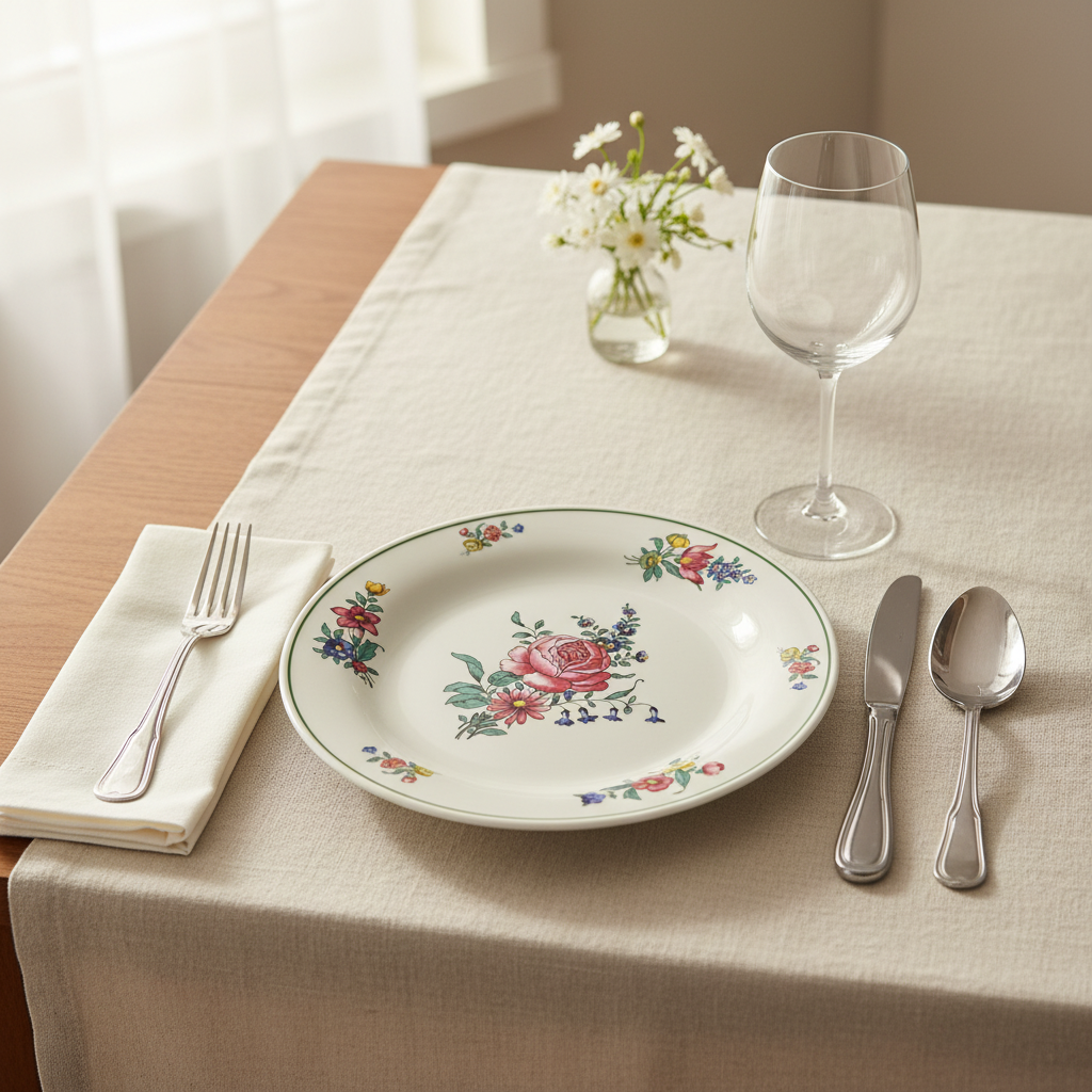 Villeroy & boch Alt Lothringen: Speiseteller / flacher Teller - Rose