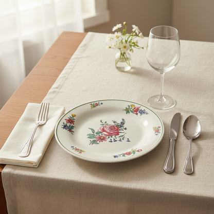 Villeroy & boch Alt Lothringen: Speiseteller / flacher Teller - Rose