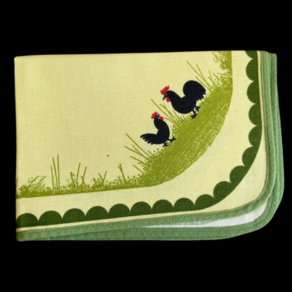 ZellerKeramik Hahn und Henne: Platzdecke / Platzset - 45 cm