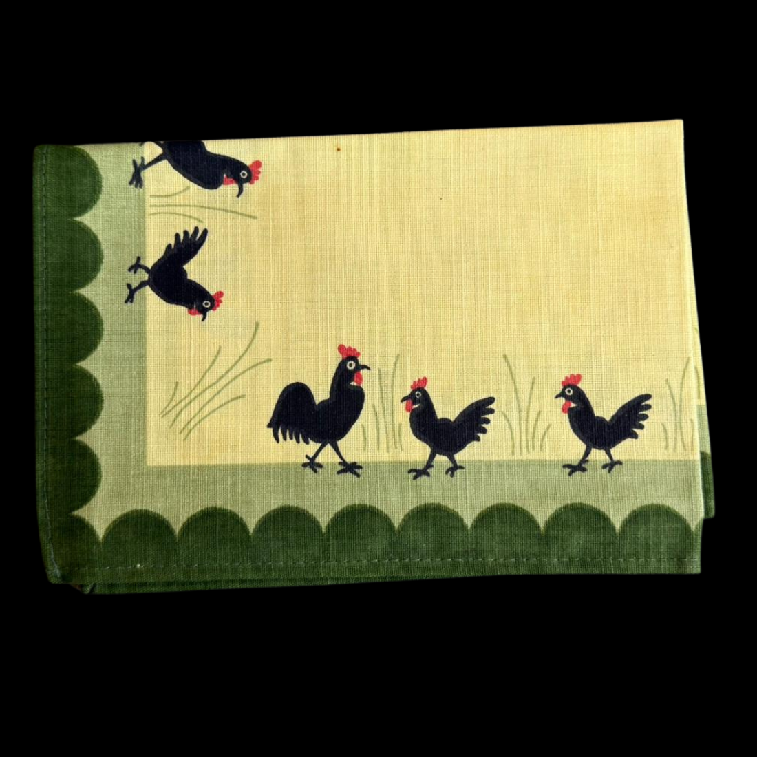 ZellerKeramik Hahn und Henne: Platzdecke / Platzset - 44 cm