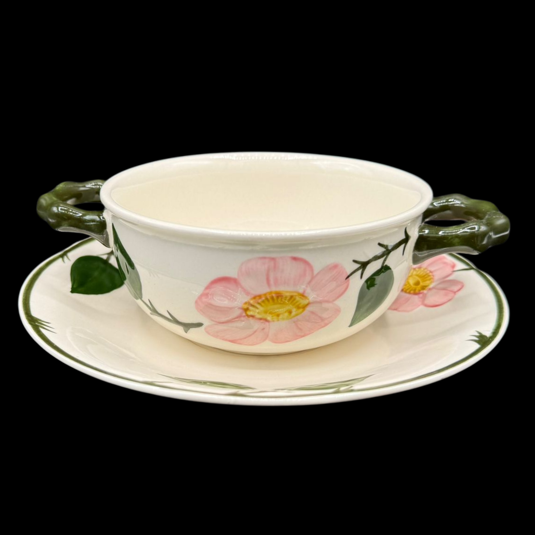 Villeroy & Boch Wildrose: Suppentasse mit Unterteller