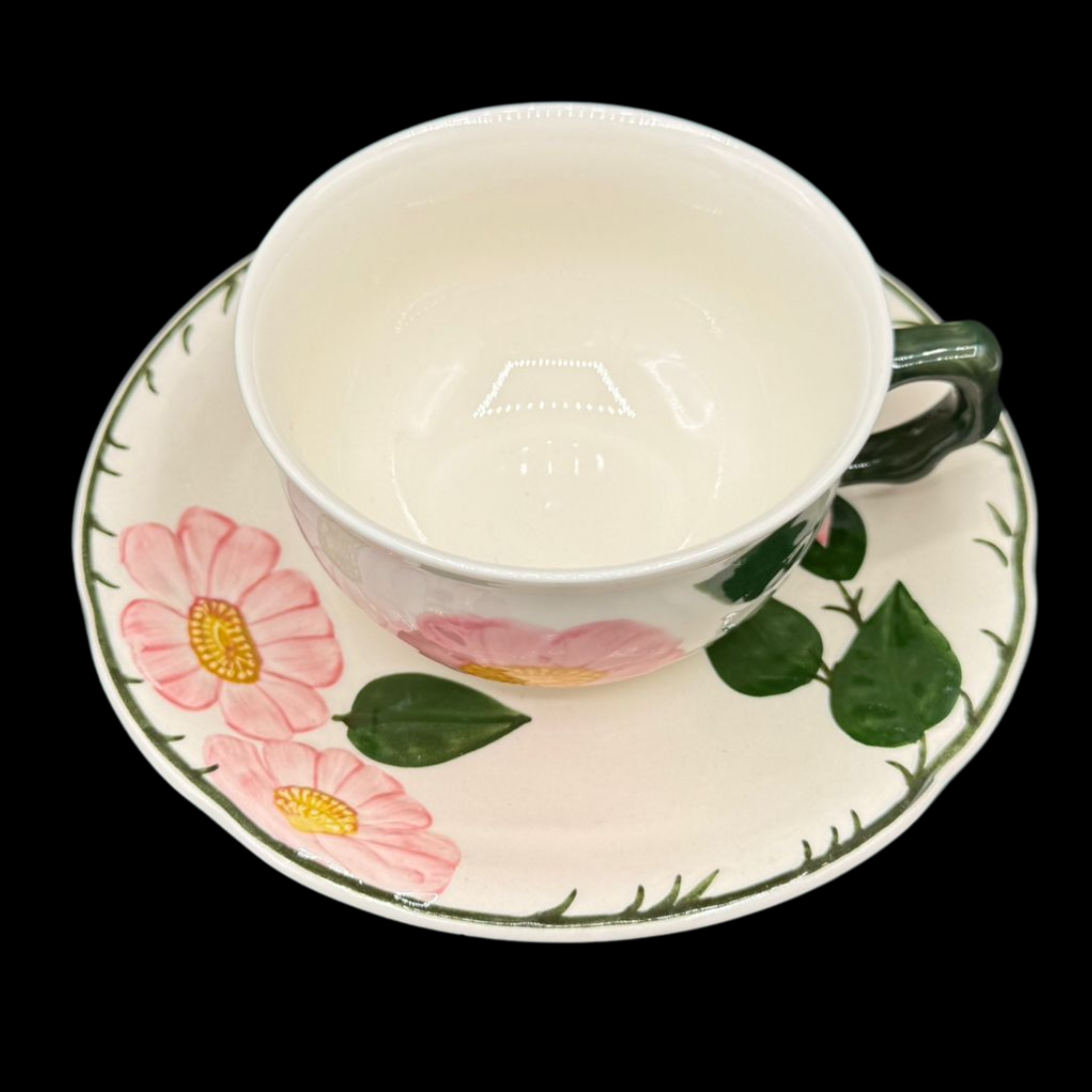Villeroy & Boch Wildrose: Teetasse / Tasse mit Unterteller