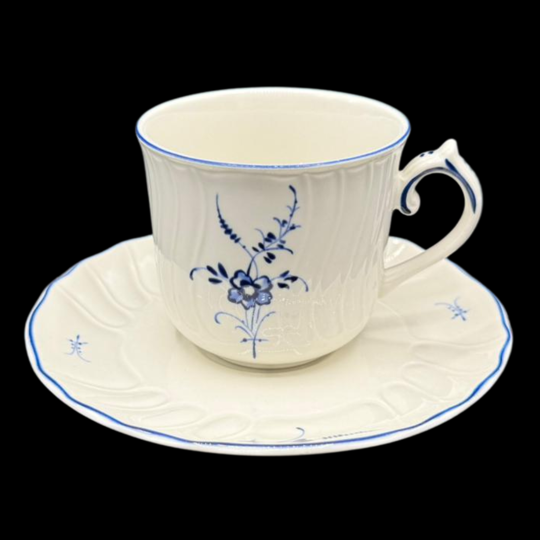 Villeroy & Boch Vieux Luxembourg / Alt Luxemburg: Mokkatasse mit Unterteller