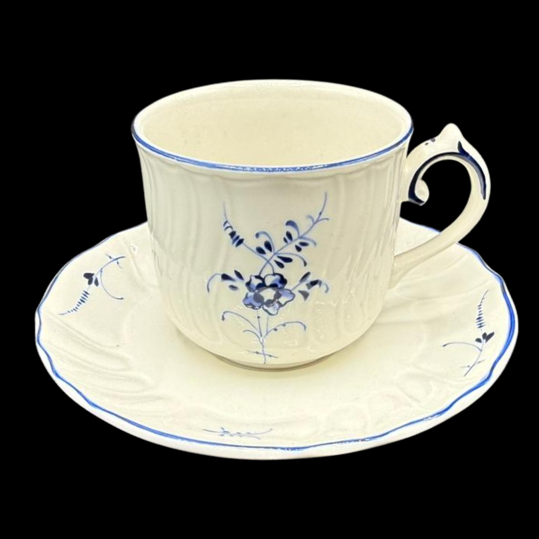 Villeroy & Boch Vieux Luxembourg / Alt Luxemburg: Kaffeetasse / Tasse mit Unterteller
