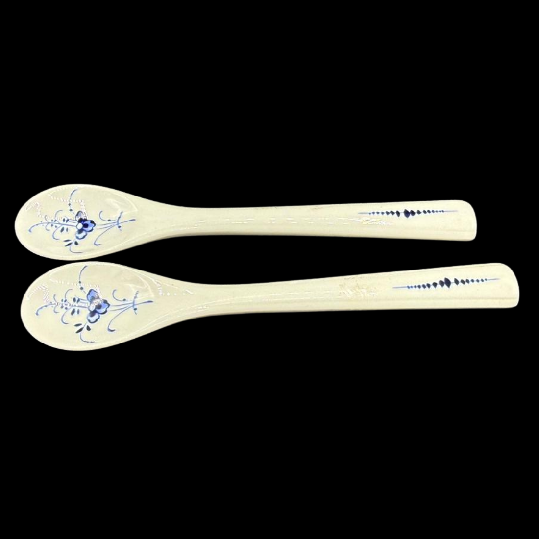 Villeroy & Boch Vieux Luxembourg /  Alt Luxemburg: Eierlöffel / Löffelchen / kleine Löffel im Zweier-Set aus Porzellan