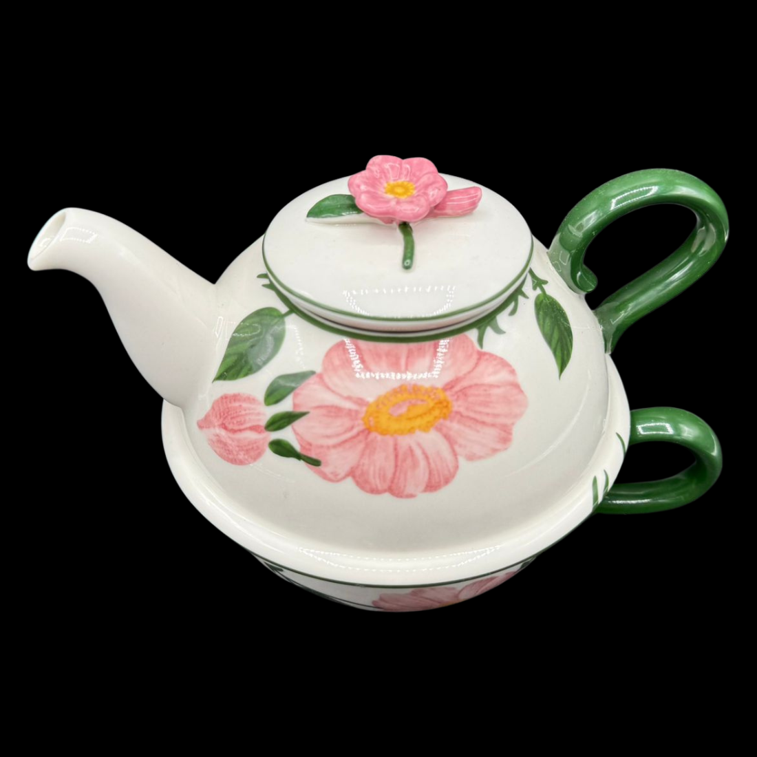 Villeroy & Boch Wildrose: Tea for one / Teekanne mit Tasse Charm - neu