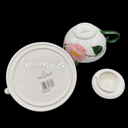 Villeroy & Boch Wildrose: Tea for one / Teekanne mit Tasse Charm - neu