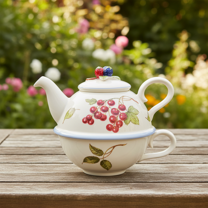 Villeroy & Boch Cottage: Tea for one / Teekanne mit Tasse Charm - neu