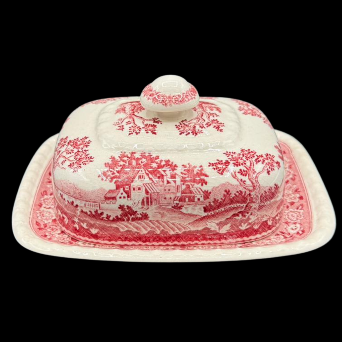 Villeroy & Boch Rusticana rot: Butterdose, zweiteilig - 14 cm (klein)
