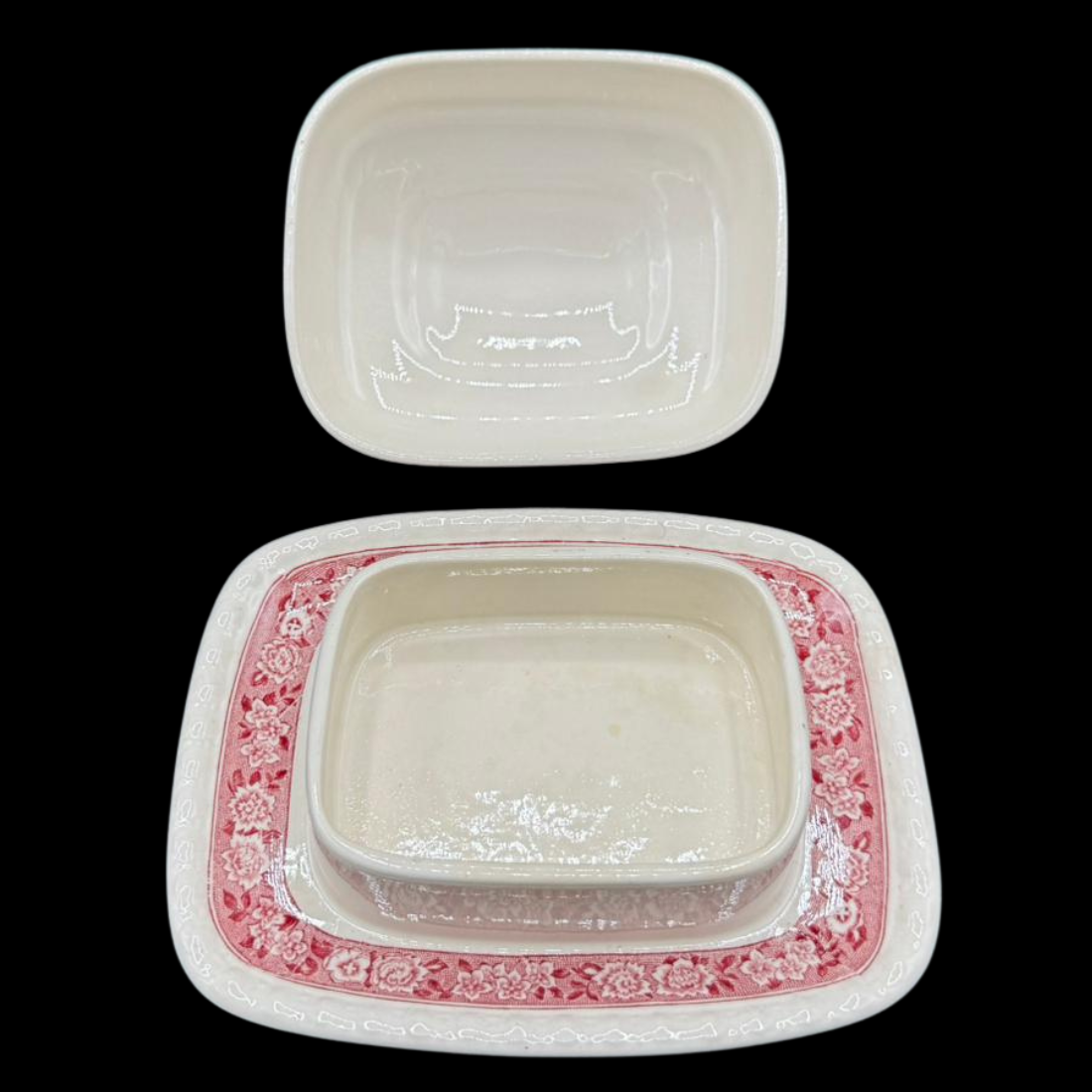 Villeroy & Boch Rusticana rot: Butterdose, zweiteilig - 14 cm (klein)
