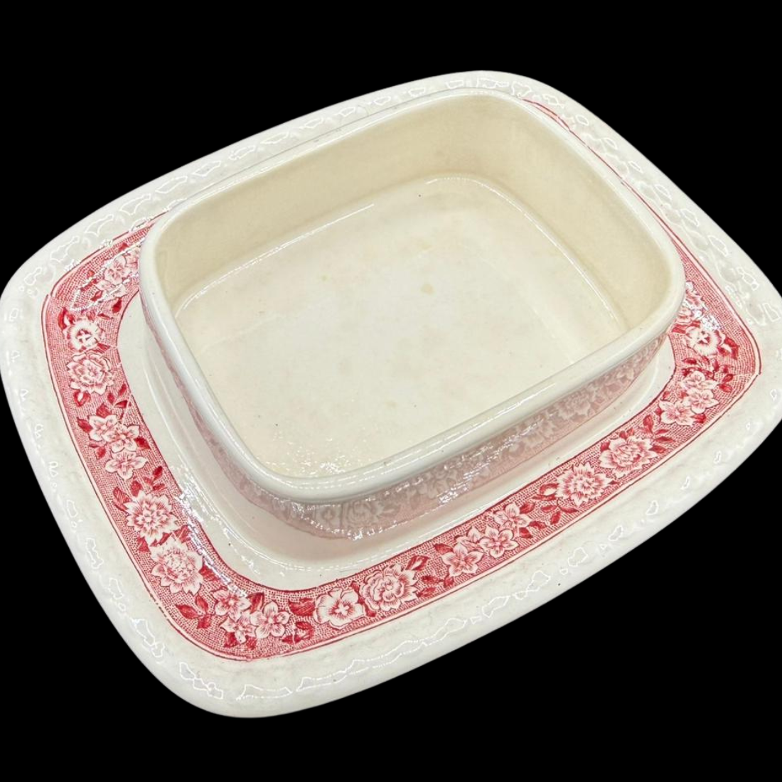 Villeroy & Boch Rusticana rot: Butterdose, zweiteilig - 14 cm (klein)