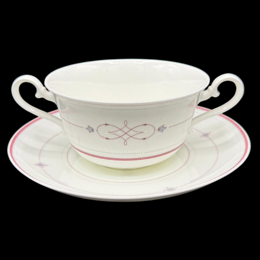 Villeroy & Boch Aragon: Suppentasse mit Unterteller - neu und unbenutzt
