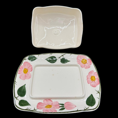 Villeroy & Boch Wildrose: Butterdose, zweiteilig