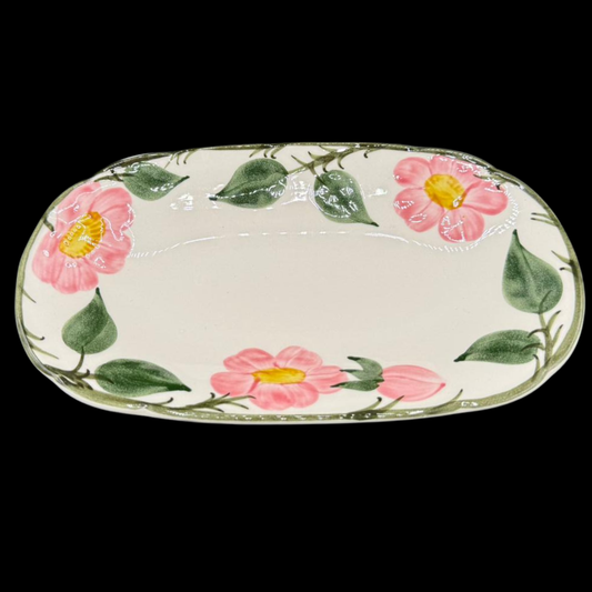 Villeroy & Boch Wildrose: Wurstplatte / Platte - ca 22,5 x 14 cm