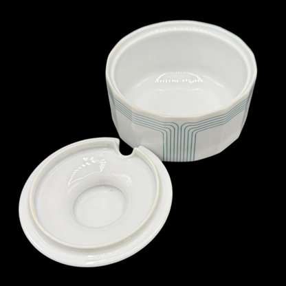 Rosenthal Polygon Linienband: Zuckerdose mit Deckel