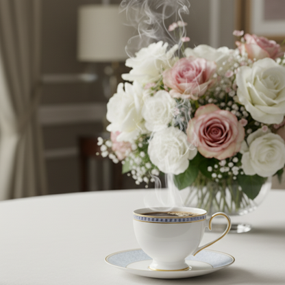 Villeroy & Boch Villa Menton: Kaffeetasse / Tasse mit Unterteller