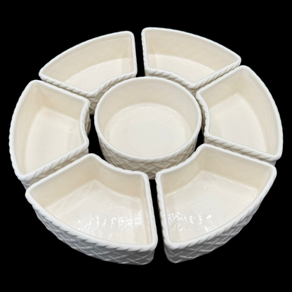 Villeroy & Boch La Cuisine Ecru / Piemont: Rondell / Servierset / Servierschalen - Set mit 8 Teilen