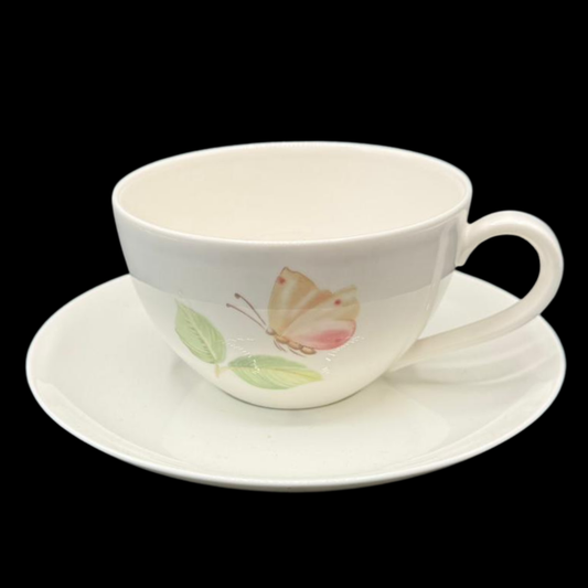 Villeroy & Boch Florea: Jumbotasse / Frühstückstasse / Cappuccinotasse mit Unterteller