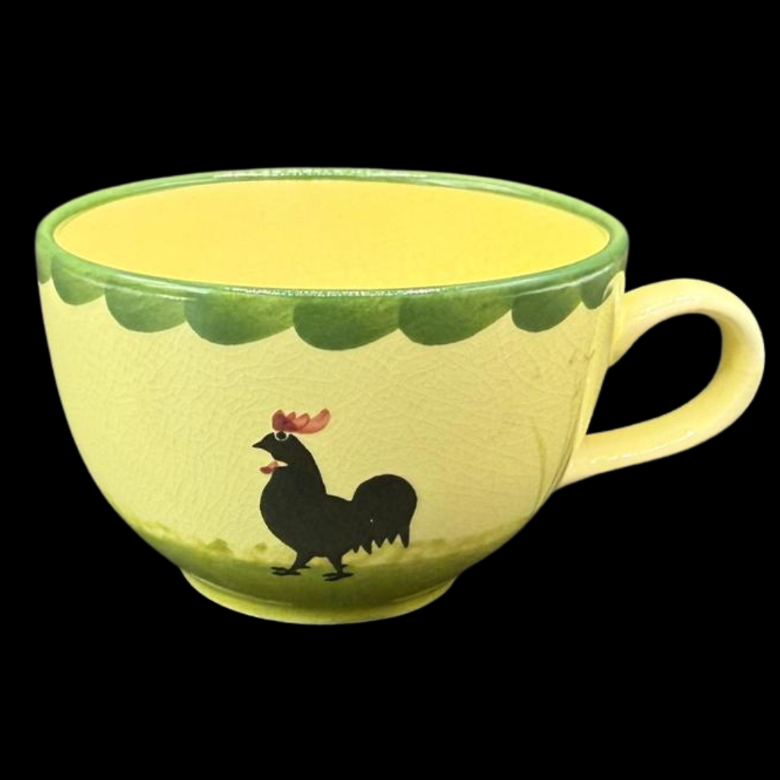 Zeller Keramik Hahn und Henne: Teetasse / Tasse - gebr.