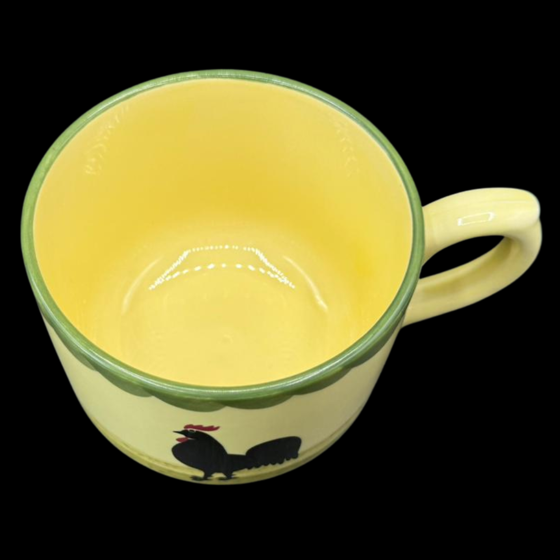Zeller Keramik Hahn und Henne: Jumbotasse / Cappuccinotasse / Frühstückstasse - XL