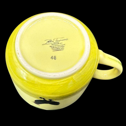 Zeller Keramik Hahn und Henne: Jumbotasse / Cappuccinotasse / Frühstückstasse - XL