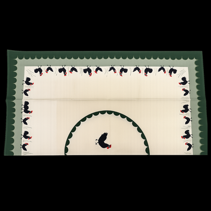 Zeller Keramik Hahn und Henne: Tischdecke - ca 79 x 79 cm