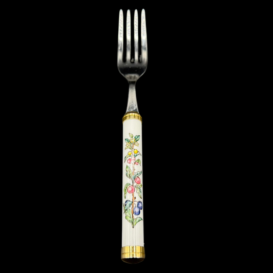 Villeroy & Boch Botanica: Gabel / Speisegabel mit Porzellangriff (Besteck) - neuere Form - 18,5 cm