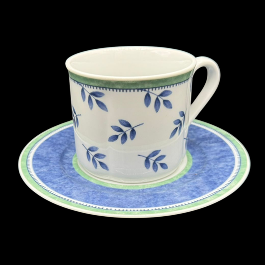 Villeroy & Boch Switch 3: Frühstückstasse / Cappuccinotasse / große Tasse mit Unterteller