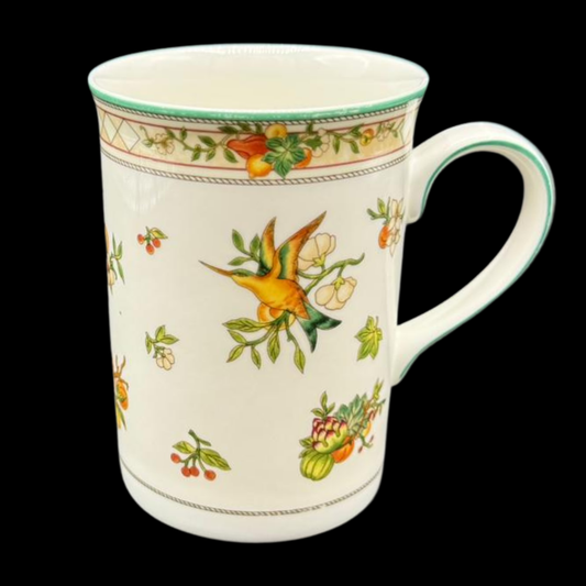 Villeroy & Boch Golden Birds / Fruits: Henkelbecher / Kaffeebecher / hohe Kaffeetasse