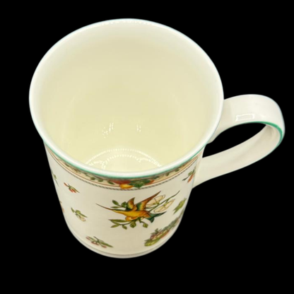 Villeroy & Boch Golden Birds / Fruits: Henkelbecher / Kaffeebecher / hohe Kaffeetasse