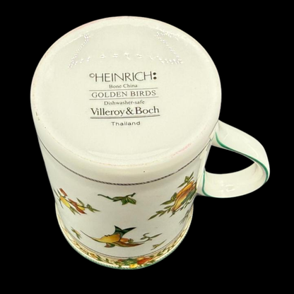 Villeroy & Boch Golden Birds / Fruits: Henkelbecher / Kaffeebecher / hohe Kaffeetasse