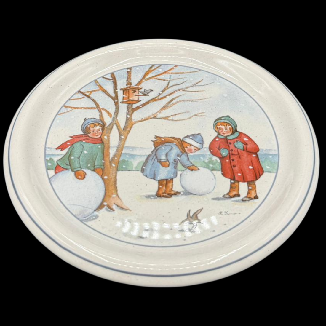 Pfalzkeramik Winterzeit: Kuchenteller / Frühstücksteller