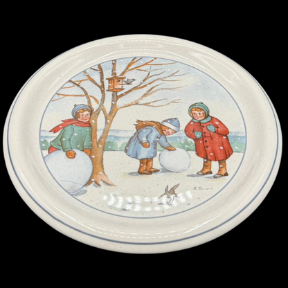Pfalzkeramik Winterzeit: Kuchenteller / Frühstücksteller